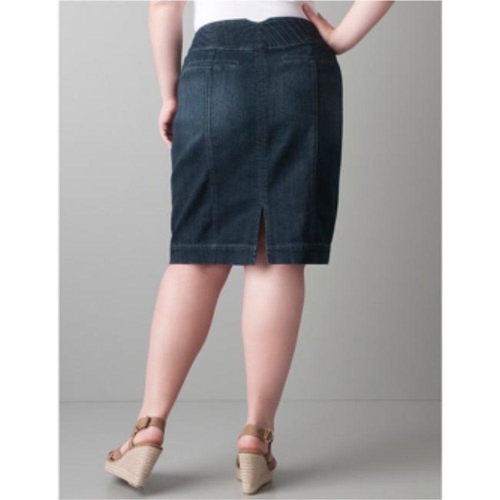 Clearance ☀️LB Jean Skirt Size 24 - Picture 2 of 6